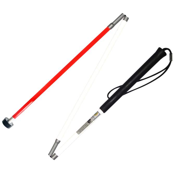 BASTON PARA INVIDENTE PLEGABLE CON RODAMIENTO