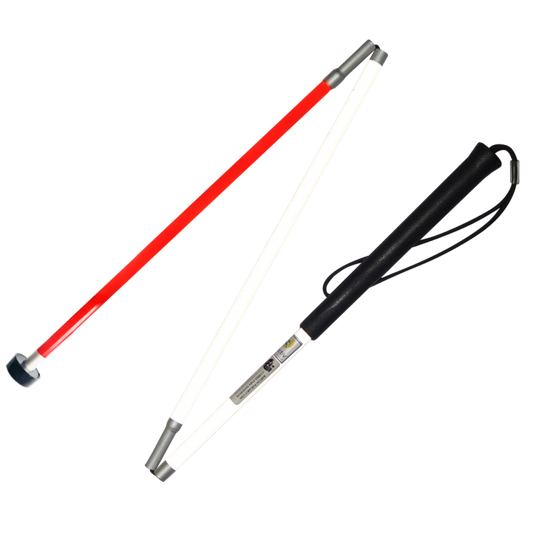 BASTON PARA INVIDENTE PLEGABLE CON RODAMIENTO