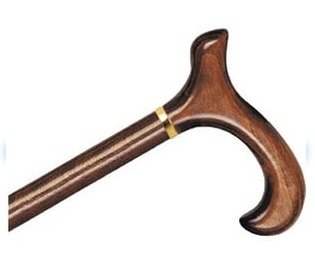 BASTÓN DE MADERA CON MANGO DERBY