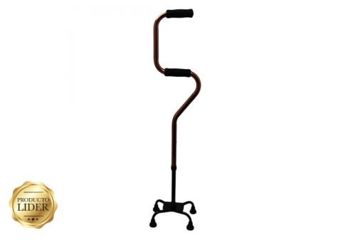 BASTÓN DE 4 APOYOS DOBLE CUELLO