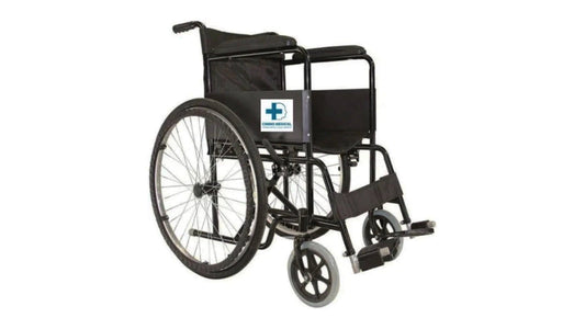 Silla de Ruedas 18" Semineumática – ¡Ligera, resistente y con entrega inmediata! ¡Muévete con libertad y seguridad hoy mismo!